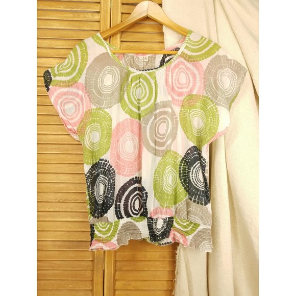 ☮ Retro Chic Hippie Blouse - Picture 1 of 8